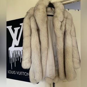 Woman’s real Blue Fox Fur coat